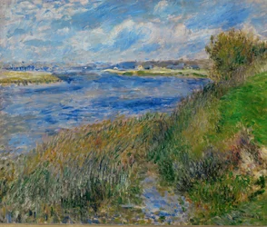 El Sena en Champrosay (óleo sobre lienzo)