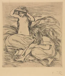 Las Dos Bañistas, 1895