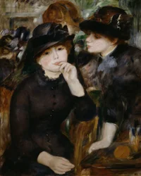 Dos chicas de negro, 1880-1882