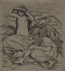 Dos Mujeres Bañándose