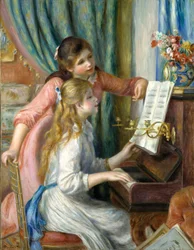 Dos jóvenes en el piano, 1892