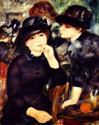Dos niñas de negro