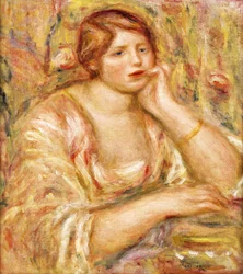 Mujer con Mano en la Cara; Femme de Face, Accoudee, 1919