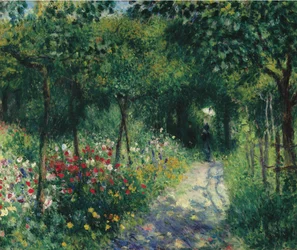 Mujeres en el jardín, 1873