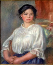 Joven sentada