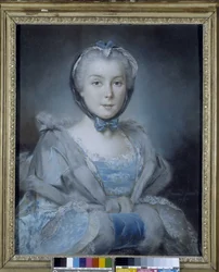 Retrato de una mujer de azul