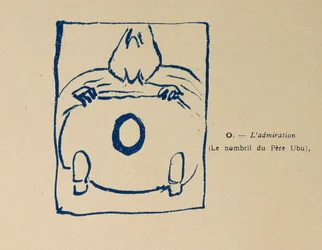 Admiración - Ombligo de Pere Ubu, del Alfabeto de Pere Ubu