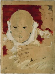 Andrée Bonnard y su hijo Jean Terrasse