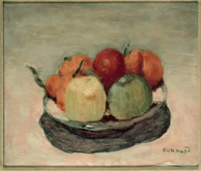 Plato de frutas o Las manzanas