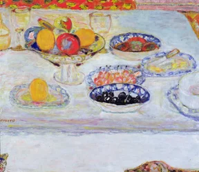 Cuenco y platos de fruta, 1930-32