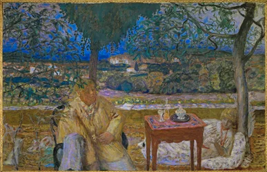 Conversación en Provenza óleo sobre lienzo)