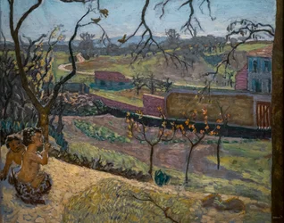 Inicio de la primavera. Pequeños faunos, 1909 (Óleo sobre lienzo)
