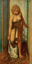 Mujer desnudándose