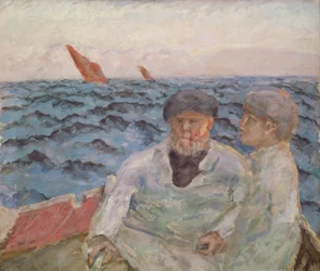 Pescadores en Bretaña, 1907