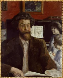 Compositor Claude Terrasse con sus Hijos Jean y Charles