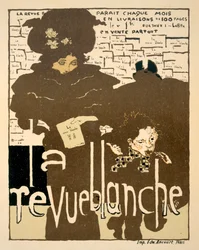 La Revue Blanche, cartel publicitario del primer número de la famosa revista mensual, 1894