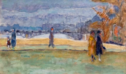 Le Pont des Saint-Pères, hacia 1910 (óleo sobre lienzo)