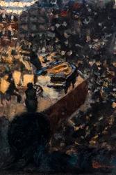 Le concert o Le concert Lamoureux, detalle, hacia 1895 (óleo sobre madera)