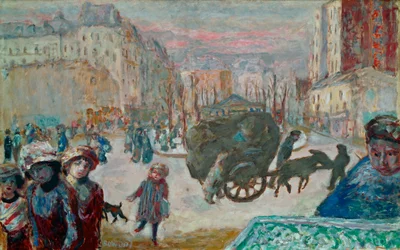 Mañana en París (pintura sobre lienzo)