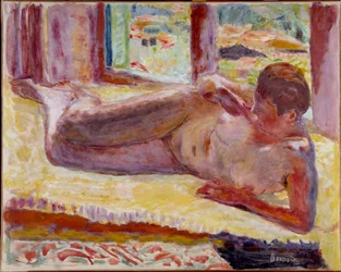 Desnudo acostado