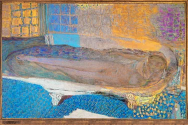 Desnudo en el baño (óleo sobre lienzo)