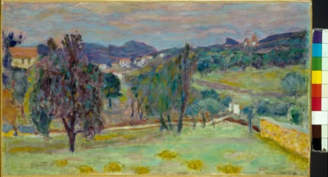 Paisaje violeta, la tarde