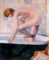 Desnudo rosa en la bañera, c.1924