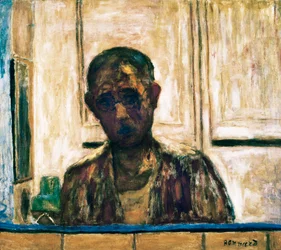 Autorretrato en un espejo de afeitar
