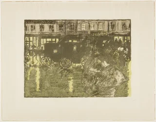 Calle de noche bajo la lluvia, c. 1896-1897 (publicado 1899)