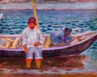 Los pescadores, hacia 1907 (óleo sobre lienzo)