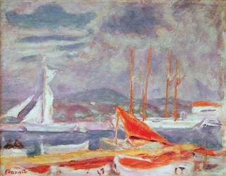 El puerto de St. Tropez, c.1914