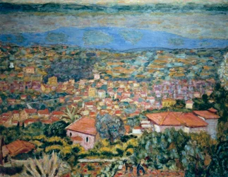 Vista de Le Cannet, Tejados (Alpes Marítimos, Provenza-Alpes-Costa Azul)