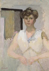 Mujer vistiéndose, c.1906