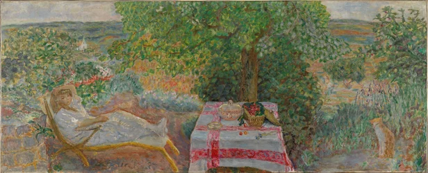Mujer en un paisaje, c.1914 (óleo sobre lienzo)