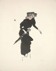 Mujer con paraguas