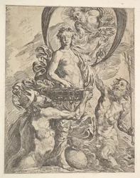 Júpiter, Plutón y Neptuno ofreciendo sus riquezas a la Fortuna, 1624