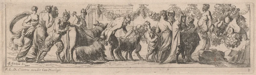 Sátiros Llevando Animales a un Altar