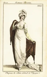 Merveilleuse en vestido de ópera, París
