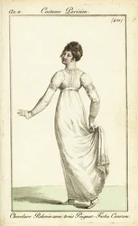 Mujer bailando en un baile, París