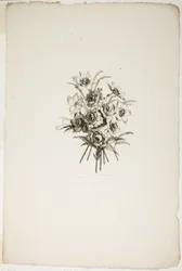 Ramo con narcisos, de la Colección de diferentes ramos de flores, inventado y dibujado por Jean Pillement y grabado por P. C. Canot