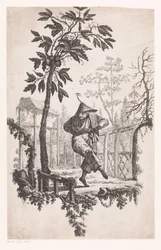 hombre bailando Doce meses (título de la serie)