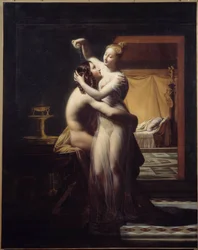 Hero y Leandre Amantes Hero y Leandre, pareja legendaria. Pintura de Pierre Claude Delorme (1783-1859) siglo XIX Brest, Museo de Bellas Artes.