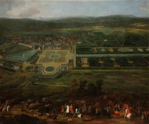 Vista del Château de Fontainebleau, 1718-1725