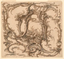 Dibujo, Composición de adornos, hacia 1745