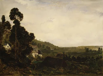 Una Capilla Antigua en un Valle, ca. 1835