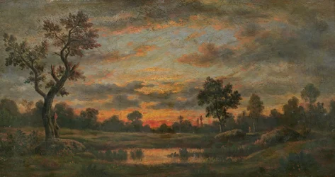 Paisaje al atardecer