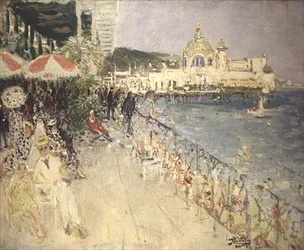 Frente al Casino del Muelle, Niza, c.1937