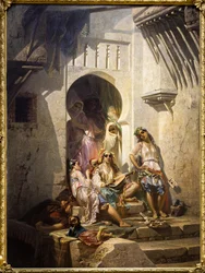 Mujeres de Argel, patio interior