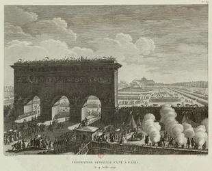 Federación General celebrada en París el 14 de julio de 1790