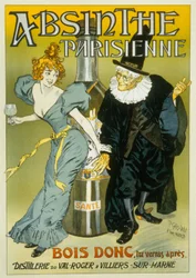 Publicidad francesa de Pierre Henri Gelis-Didot y Louis Malteste para "Absinthe parisienne" c. 1900 (cartel)